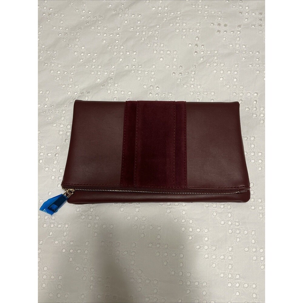 Summer And Rose Cabernet Wine Color Clutch Handbag New